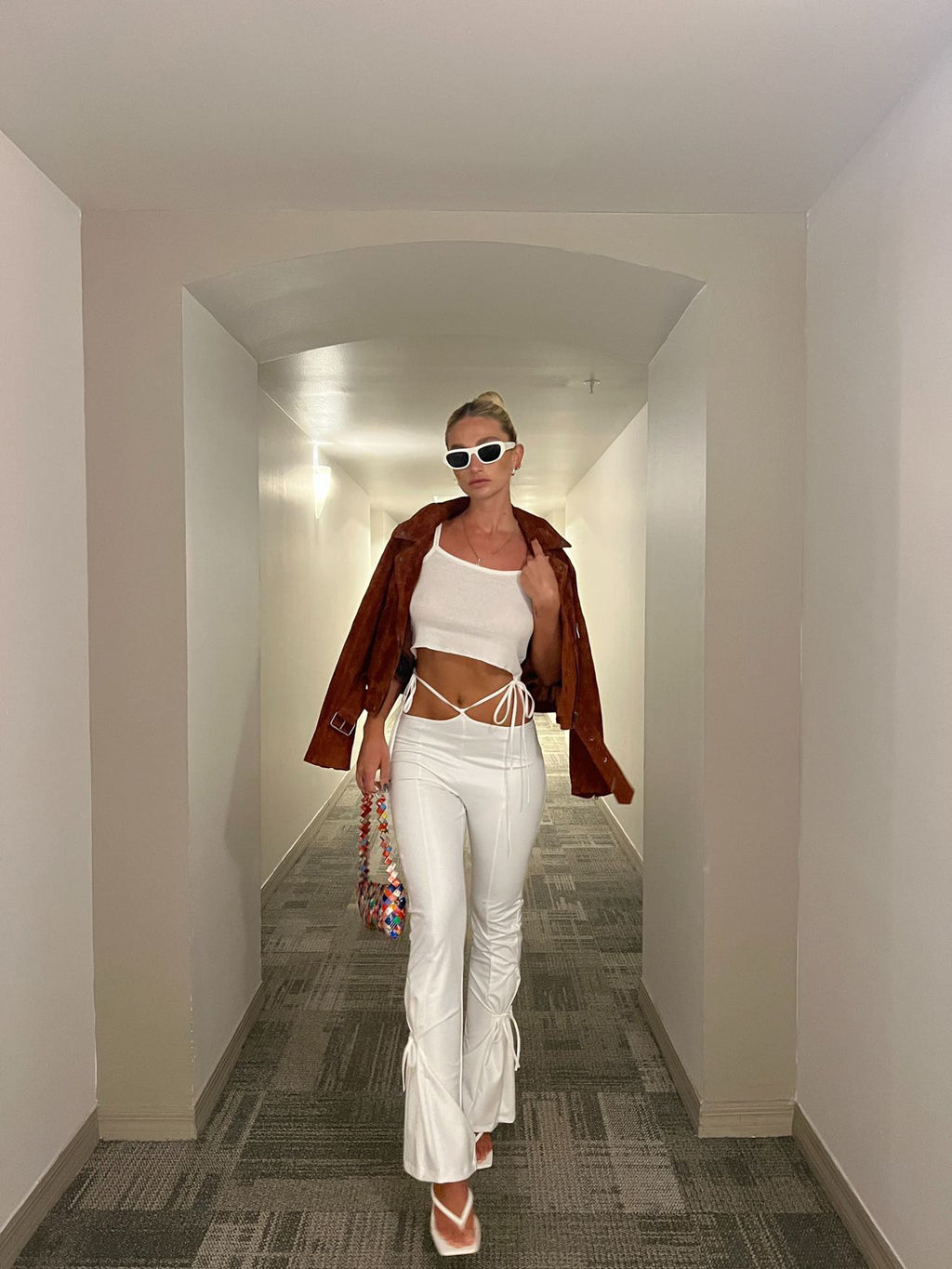 MILKY WAY LEATHER PANTS