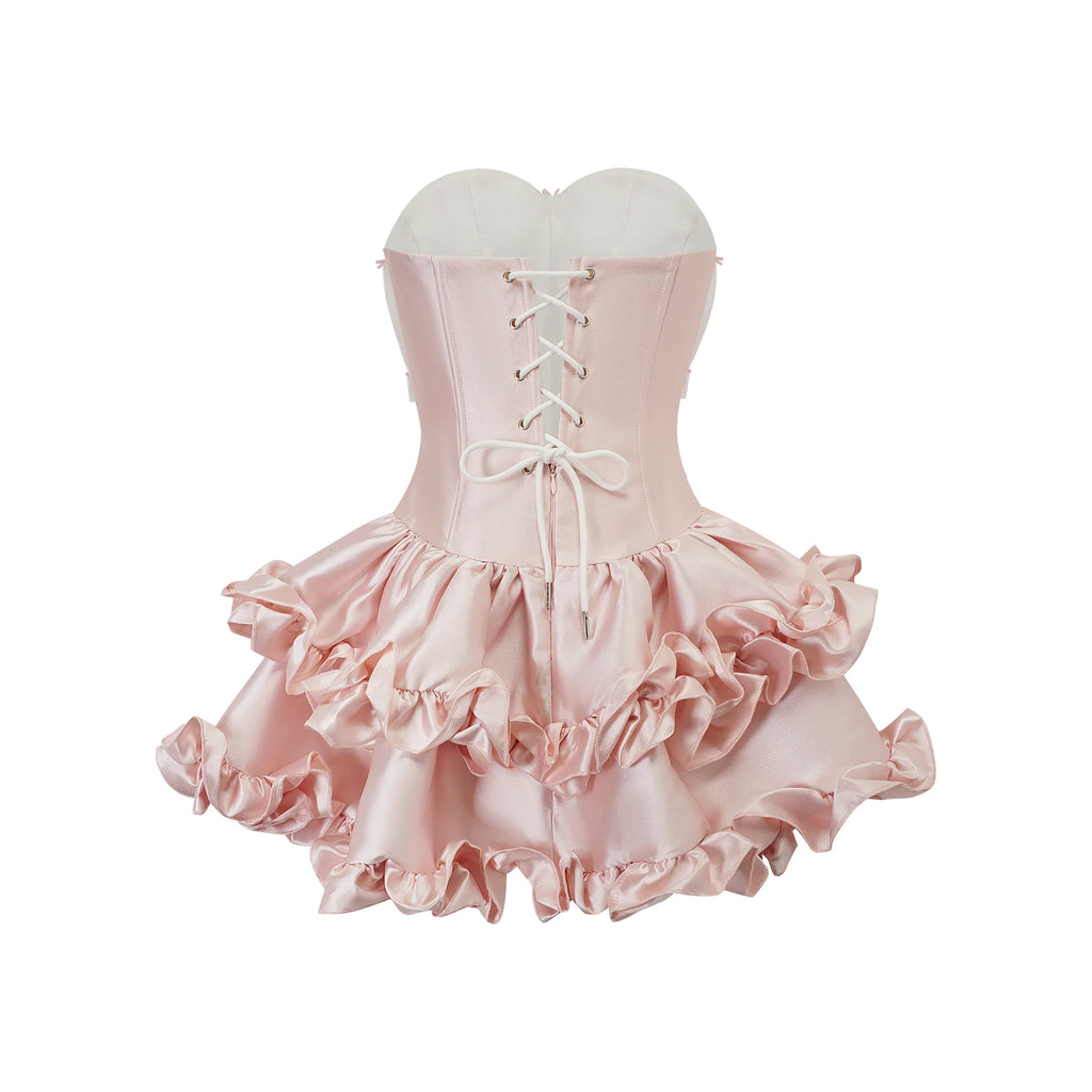 ROSE PETAL MINI DRESS
