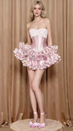 ROSE PETAL MINI DRESS