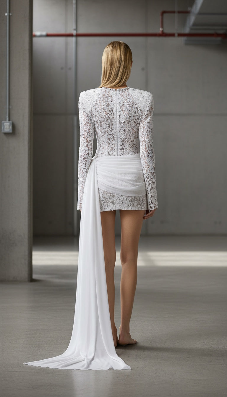 MAISON LACE MINI DRESS