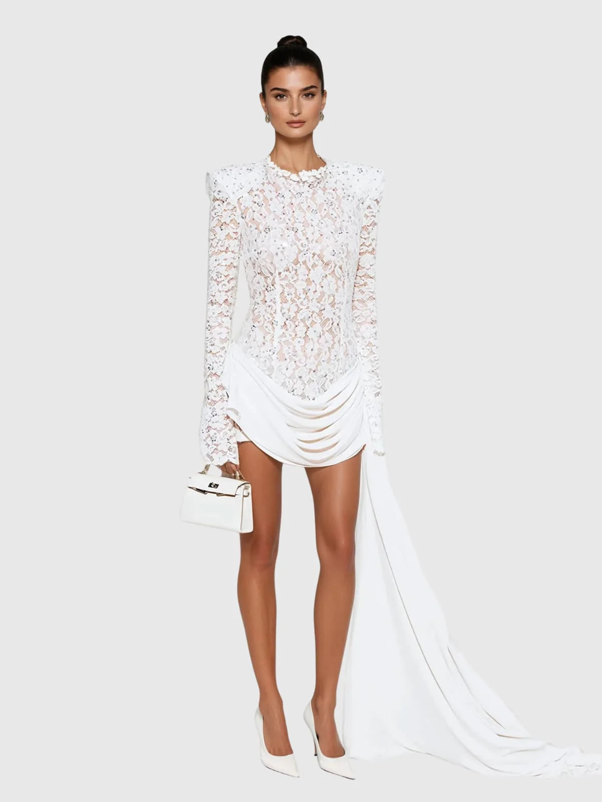 MAISON LACE MINI DRESS