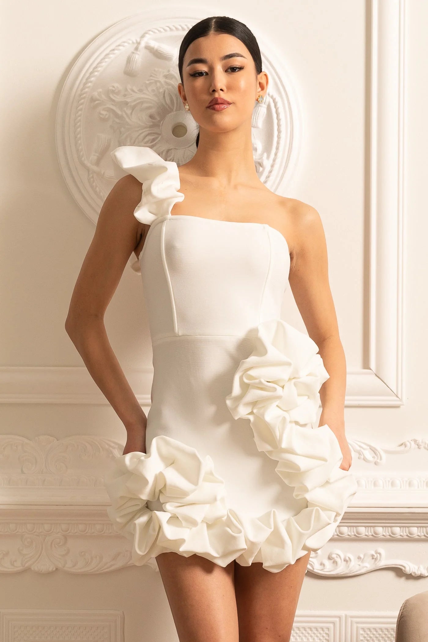 OPHELIA ONE-SHOULDER DRESS