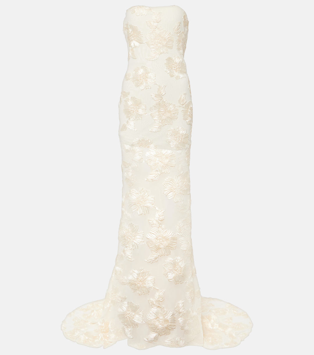 NADIA FLORAL EMBROIDERED GOWN