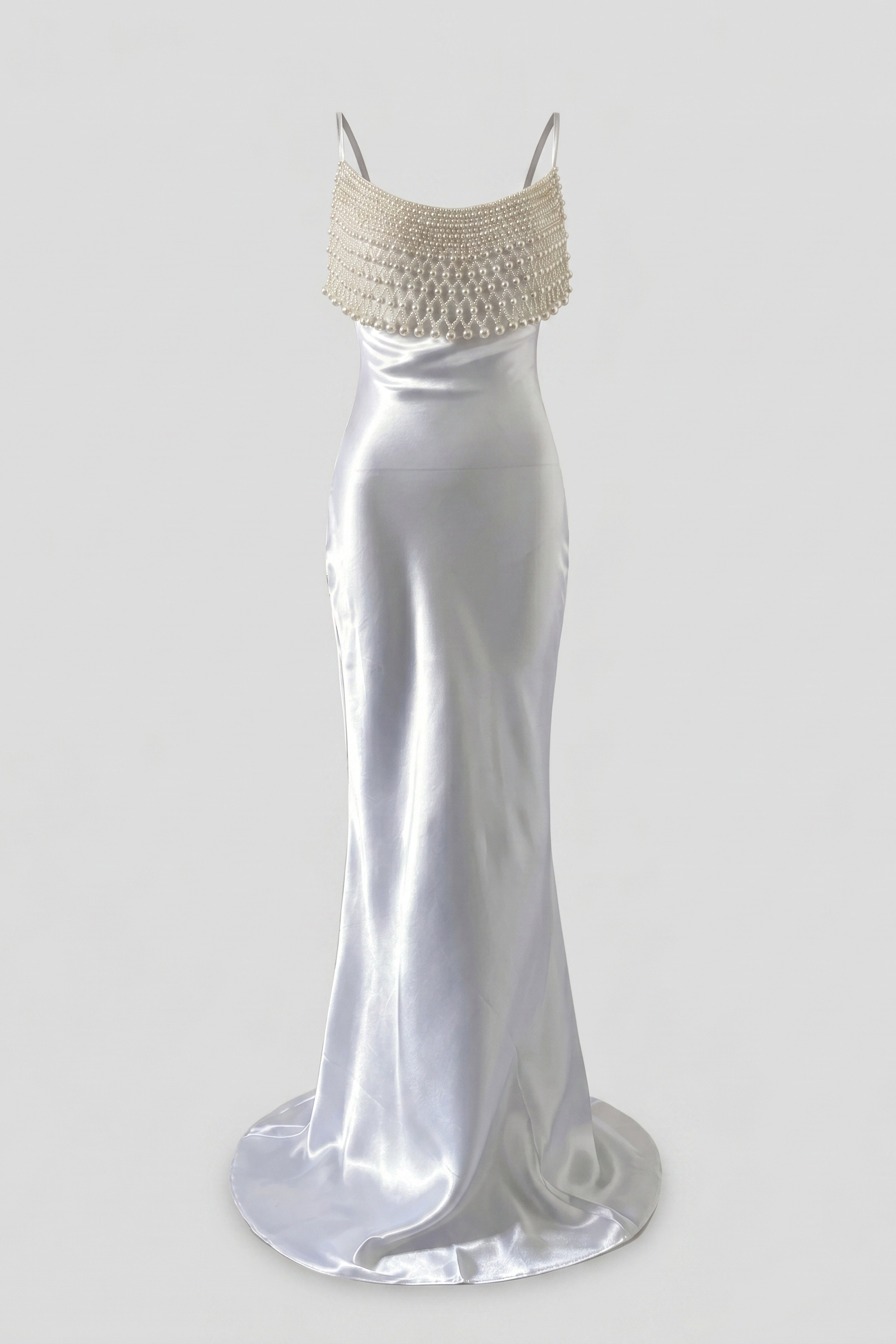 PEARL NECKLINE GOWN