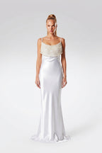 Pearl Neckline Gown