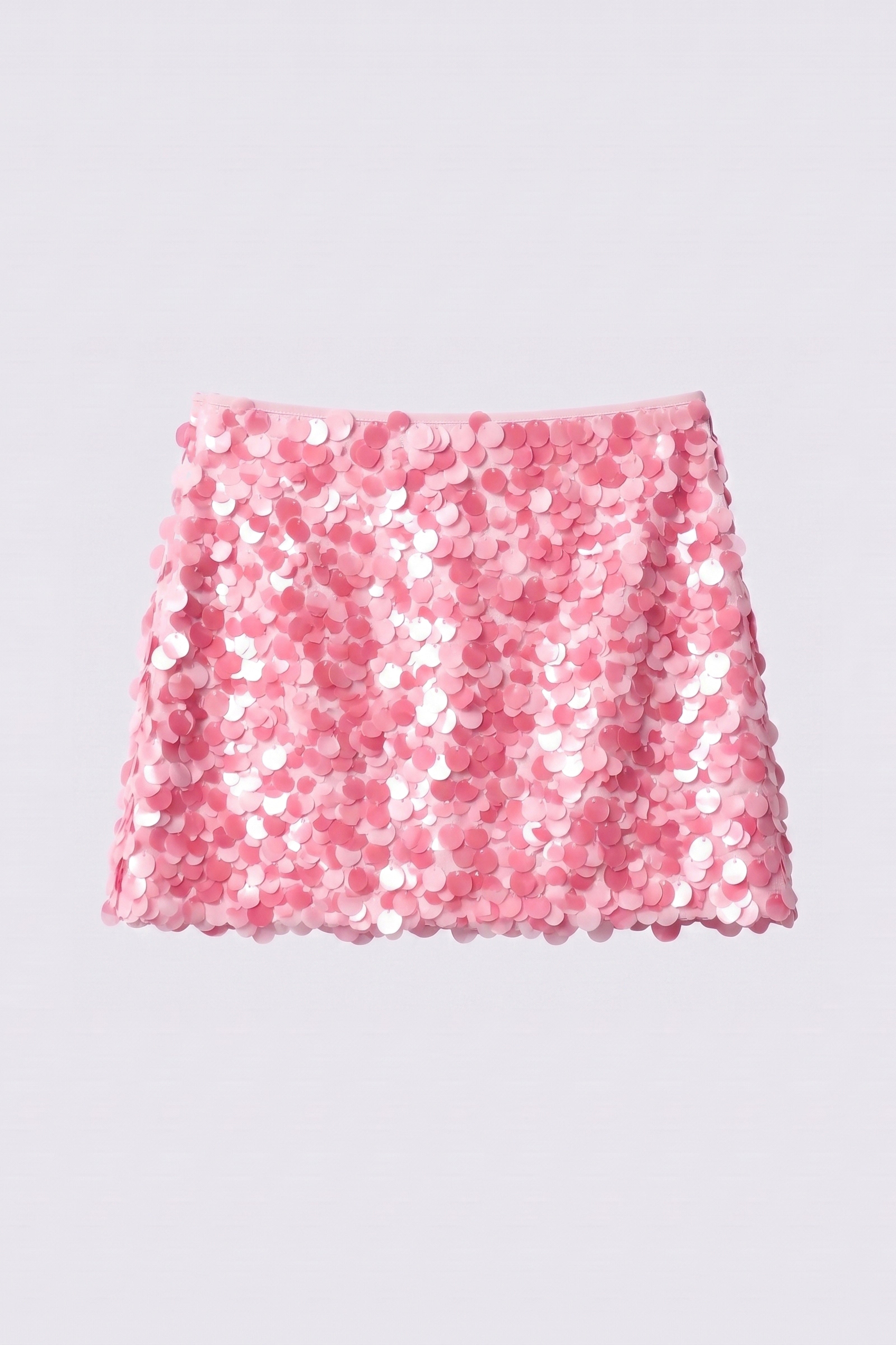 Flamingo Paillette Mini Skirt