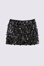 Midnight Paillette Mini Skirt