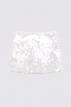 Snow Paillette Mini Skirt