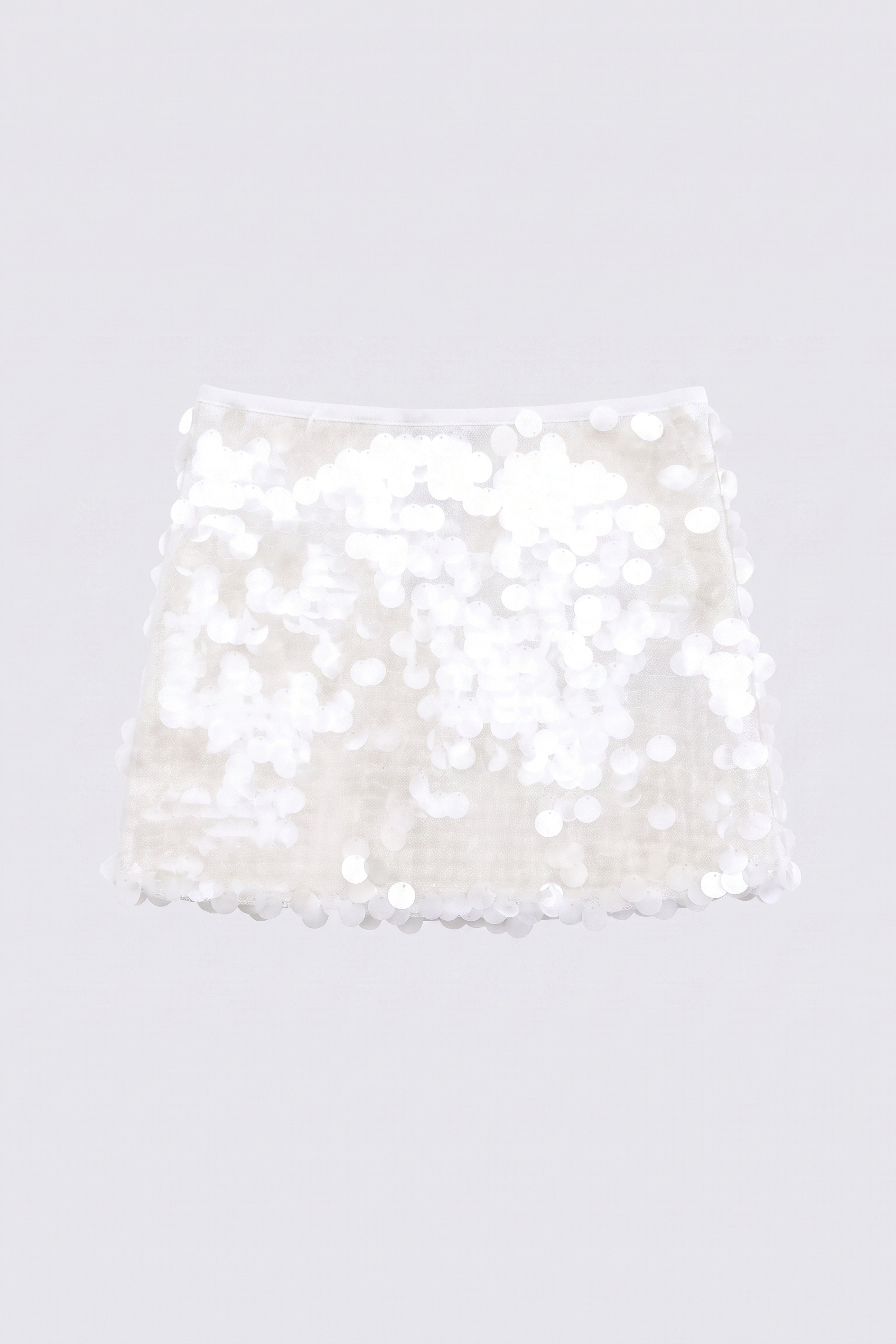 Snow Paillette Mini Skirt