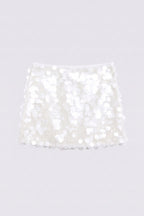 Snow Paillette Mini Skirt