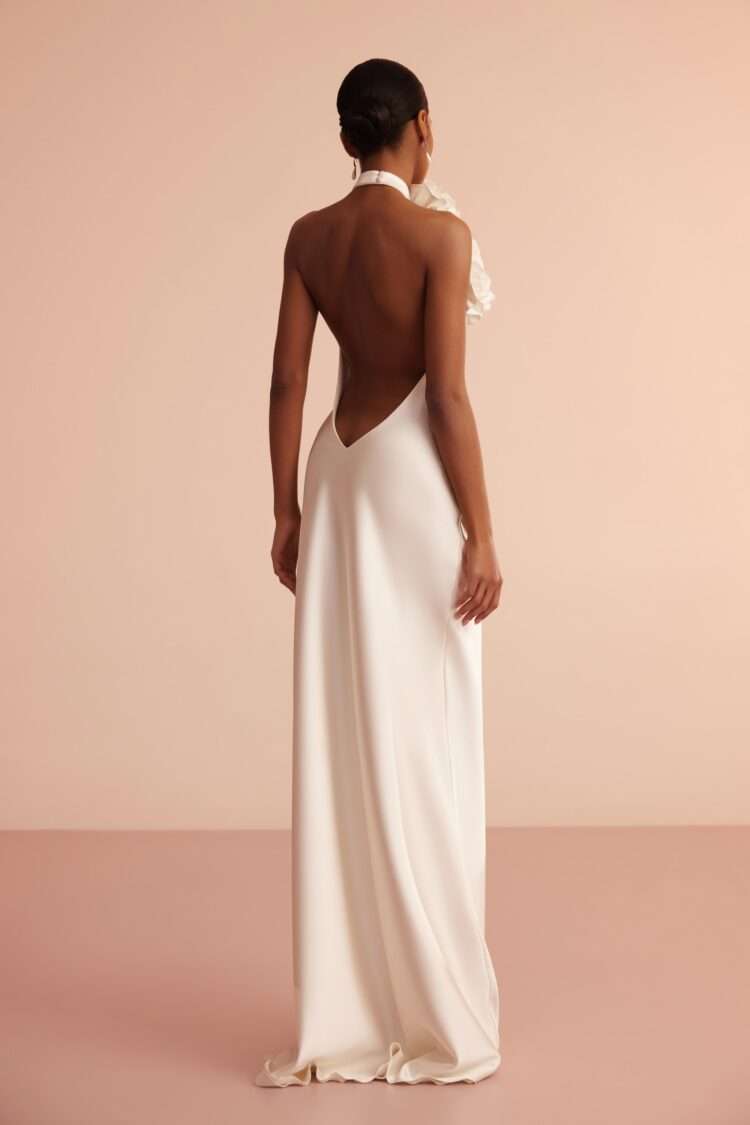 ISABEL FLORAL APPLIQUÉ GOWN