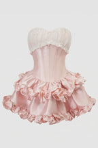 Rose Petal Mini Dress