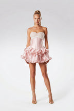 Rose Petal Mini Dress