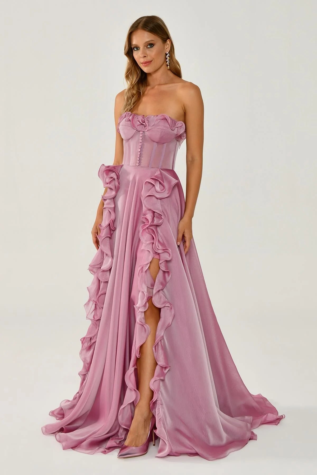 LANA FLORAL CORSET GOWN