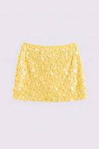 Honey Paillette Mini Skirt