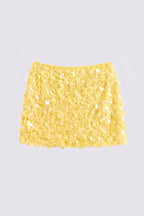 Honey Paillette Mini Skirt